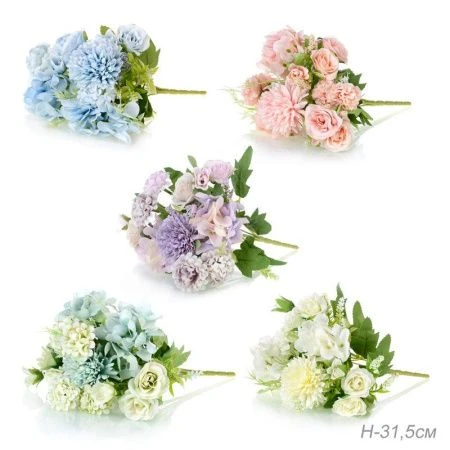 Цветы искусственные 31,5см пластик NW710 (100/600)