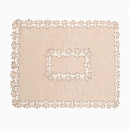 Скатерть 150*220 ±5см Ажурная, 100% полиэстер