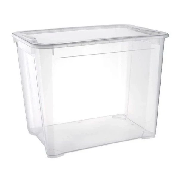 Ящик универсальный 70л 555*390*435мм пластик КРИСТАЛЛ XL бесцветный (5)