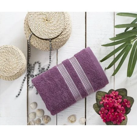 яяяПолотенце махровое 50*90см Karna PETEK 1/4 (Светло-лаванда)