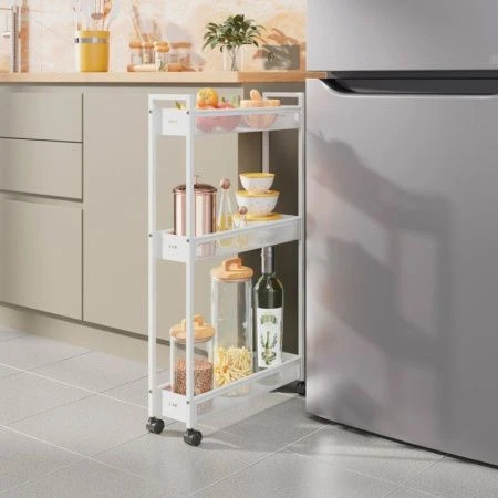 Этажерока металл 44,6*13*79,2см ВИШЕРА 13 белая