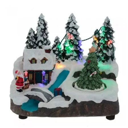 Фигурка декоративная Рождество (подсветка, движение, 3xAA, не прилаг.), L20 W14 H15 см