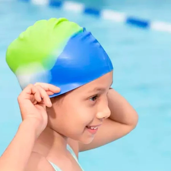 Шапка для плавания силикон Lil'Color Wave Swim Cap от 3 лет, 3 цвета 26049 (36)