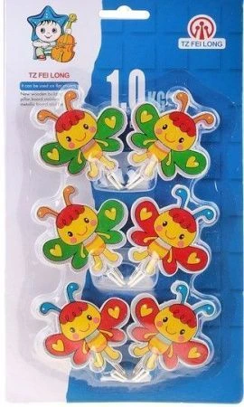 яяяНабор крючков 6шт. на липучке Пчелка 643657