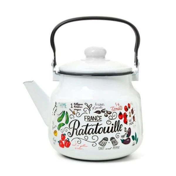 Чайник 3,5л эмаль РАТАТУЙ (4)