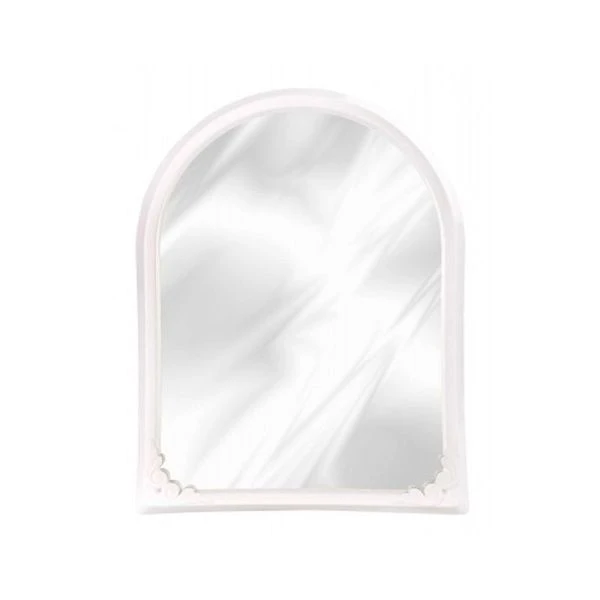 Зеркало настенное в рамке 495*390мм пластик белый (6)