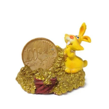 яяяПодставка Кролик / Заяц  полистоун 10,5*7,5*8см A909888 HOL15799 (1-72)