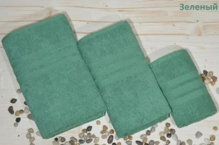 яяяПолотенце махровое 70*140см Karna ARES 1/1 (Зеленый)