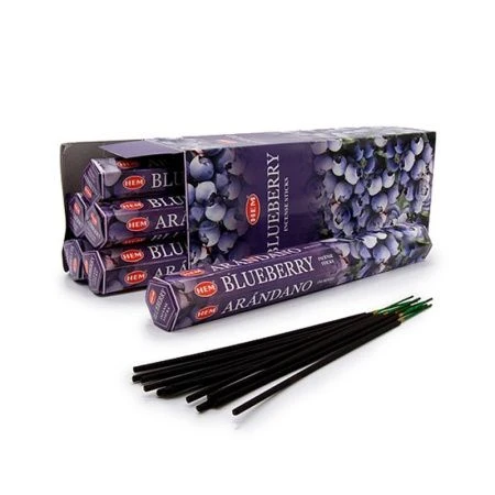 Благовония шестигранник 20 палочек HEM Blueberry Черника 186Blu (6)
