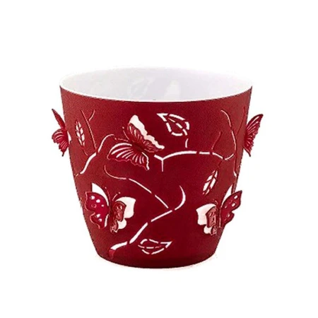 Горшок для цветов 700мл пластик вишневый (72)