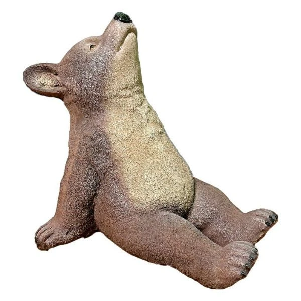 Фигура садовая МЕДВЕДЬ отдыхает 30*28см полистоун