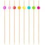 Шпажки для канапе 12см 100шт бамбук Драже разноцветное в пакете PATERRA (50)