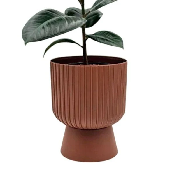 Горшок цветочный 2,8л d17,5см пластик БЕКЕР терракот 5PL0734 (8)