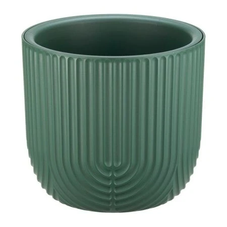 Кашпо 7,8л 280мм пластик РАМОНА со вставкой нефритовый (1)