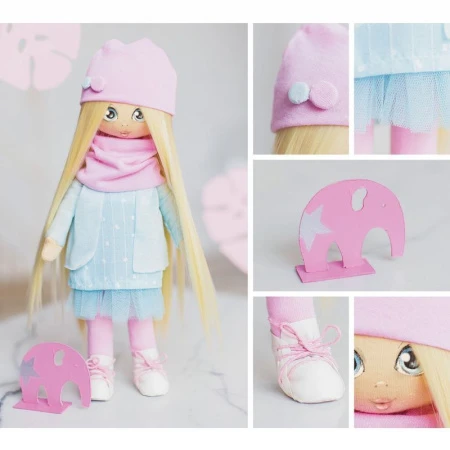 яяяНабор для шитья текстильной куклы Клэр 18*22,5*3см