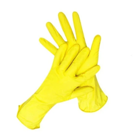 Перчатки резиновые с хлопковым напылением р-р L (240)