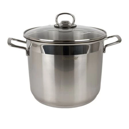 Кастрюля 7л нерж.сталь ANETT высокая 22*18см стекл.крышка 3TTCКK0622004 (1)