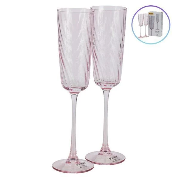 Бокалы для шампанского набор 2шт 200мл стекло ASTI 81-301 (12)