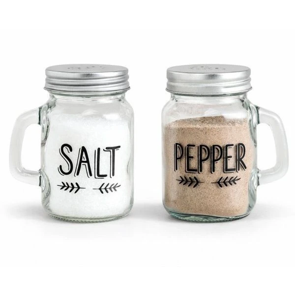 Набор для специй 2пр 5,5*8,5см стекло 266г подар.уп 1900-11A/JC-18261 (48)