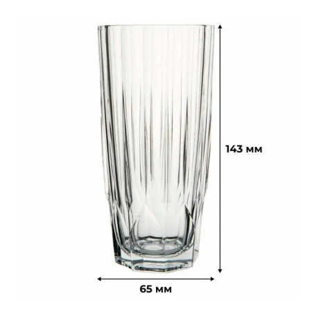 Стаканы набор 6шт 315мл стекло ДАЙМОНД (4)