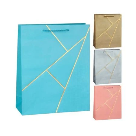 Пакет бумажный 32*26*10см микс (12/480)