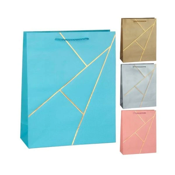 Пакет бумажный 32*26*10см микс (12/480)