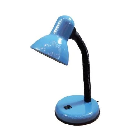 Лампа настольная металл/пластик UT-208A синяя 60Вт Е27, ствол 25см, шнур 1,5м (24)