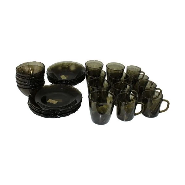 Столовый набор 30пр стекло ALTA MAREA дымка подар.уп (1)