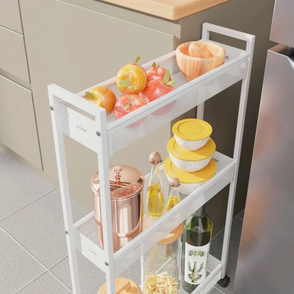 Этажерока металл 44,6*13*79,2см ВИШЕРА 13 белая