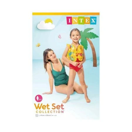 Жилет для плавания детский ПВХ Тропические друзья 41*30см от 3-5 лет Intex (24)