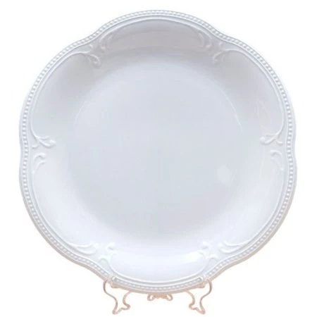 Блюдо круглое 30см фарфор White Ornaments (4)