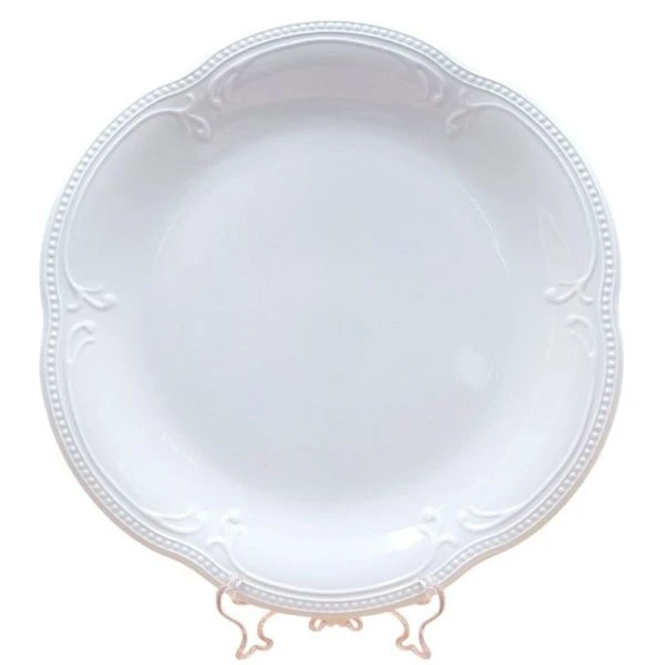 Блюдо круглое 30см фарфор White Ornaments (4)