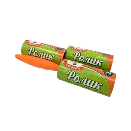 Ролик для одежды 20 листов + 2 сменных блока Умничка косая насечка (48) ВЫВОД Ролик для одежды 20 листов + 2 сменных блока Умничка косая насечка (48) ВЫВОД