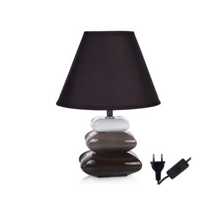 Лампа настольная с абажуром 29см креамика 2132 (36)