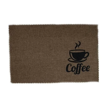 Салфетка сервировочная 44*29см ПВХ COFFEE коричневая JC-15491 (300)