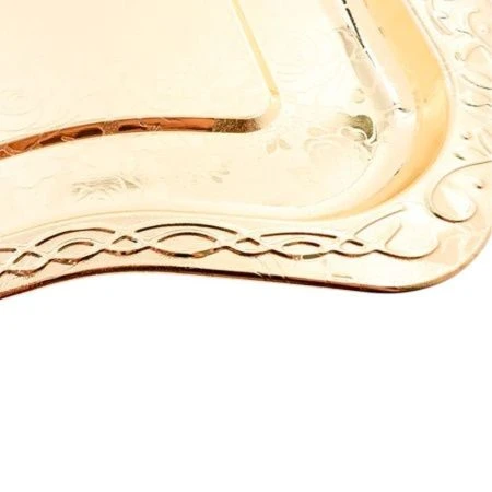 Поднос 55*37см нерж.сталь прямоугольный золотой MB40723 (50)