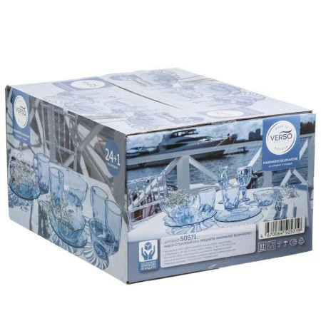 Столовый набор 25пр стекло MARMARIS BLUMARINE (1)