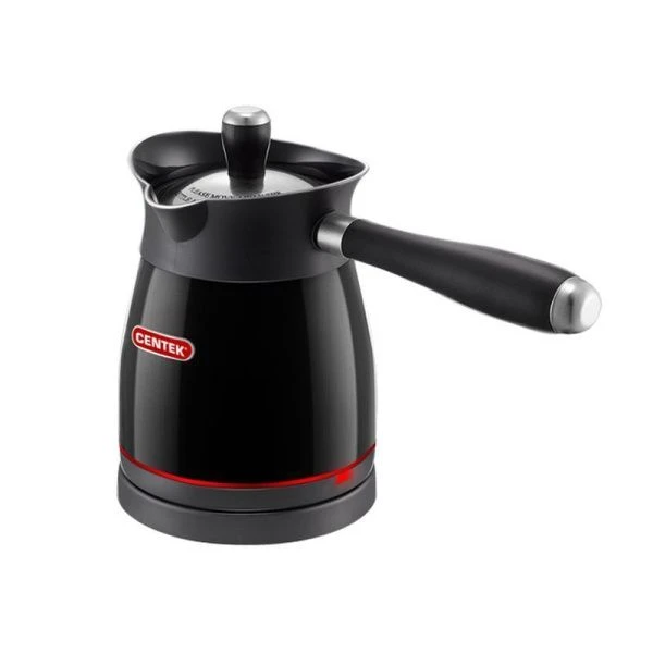 Турка электрическая 500мл нерж.сталь Centek CT-1080 черная 480Вт, съемная мягкая ручка Турка электрическая 500мл нерж.сталь Centek CT-1080 черная 480Вт, съемная мягкая ручка