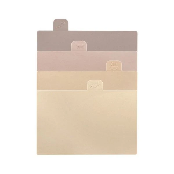 Набор досок разделочных 4пр 30*22,5см пластик на пласт.подставке LR05-202