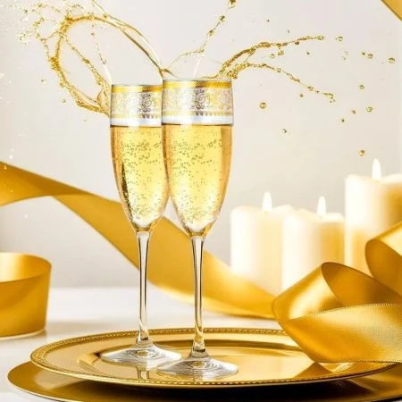 Бокалы для для шампанского набор 2шт 170мл ИМПЕРИЯ MFK08249 (6)