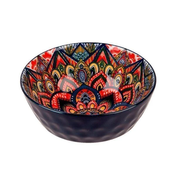 Салатник 800мл 16см фарфор ARABESQUE синий (48)