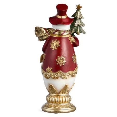 Фигурка новогодняя Снеговик 10,5*8*23см полистоун (18)