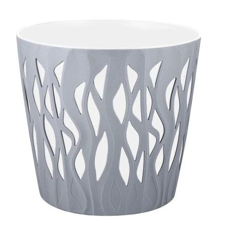 Кашпо 20л пластик Winds с дренажной вставкой 18,7л  340*340*310мм утренний туман (9)