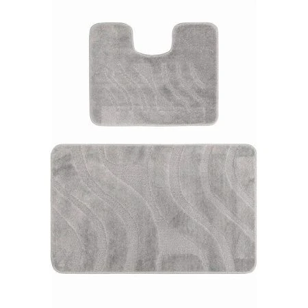 Набор ковриков в ванную полипропилен 2пр 50*80/40*50 MAXIMUS PLAID PLATINUM серый 2504