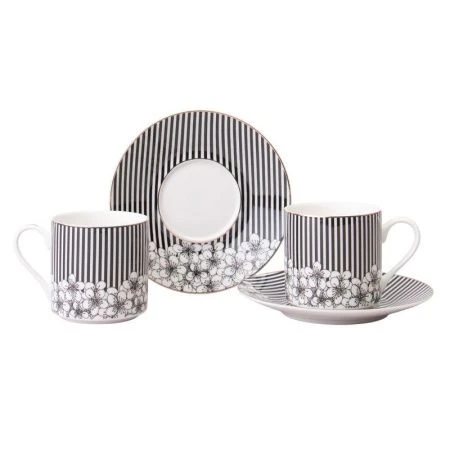 Кофейный набор 4пр фарфор Top Style на 2 персоны 180мл QY626-D204M-2 (18)