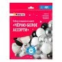 Шар воздушный латекс 30см разноцветные (набор 40шт+2 ленты*10м) Черно-белое ассорти PATERRA (10)