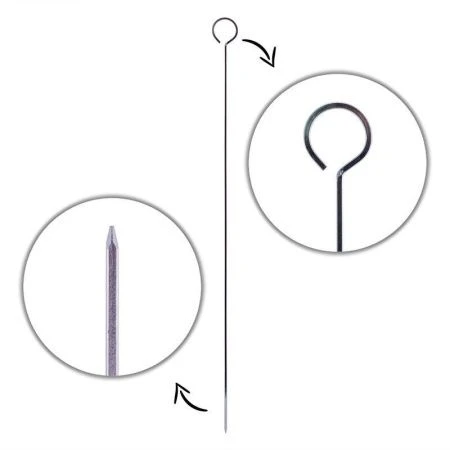 Шампуры набор 6шт 400*2,5мм металл уголок на блистере Скаут (48)