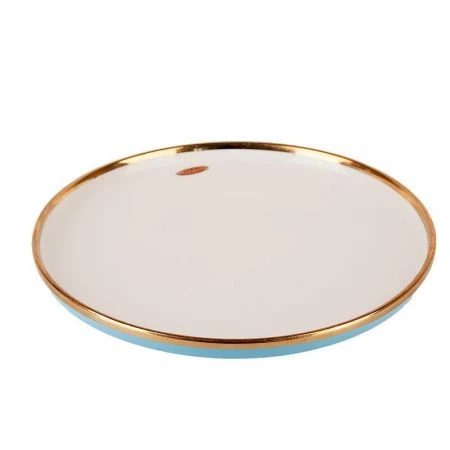 Тарелка мелкая 25,5*3см фарфор Royal line. Blue (4/24)