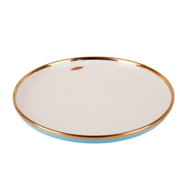 Тарелка мелкая 25,5*3см фарфор Royal line. Blue (4/24)