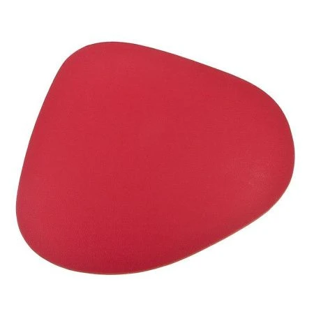Салфетка сервировочная 45*37см полиуретан Экокожа красный фигурная (4/180)